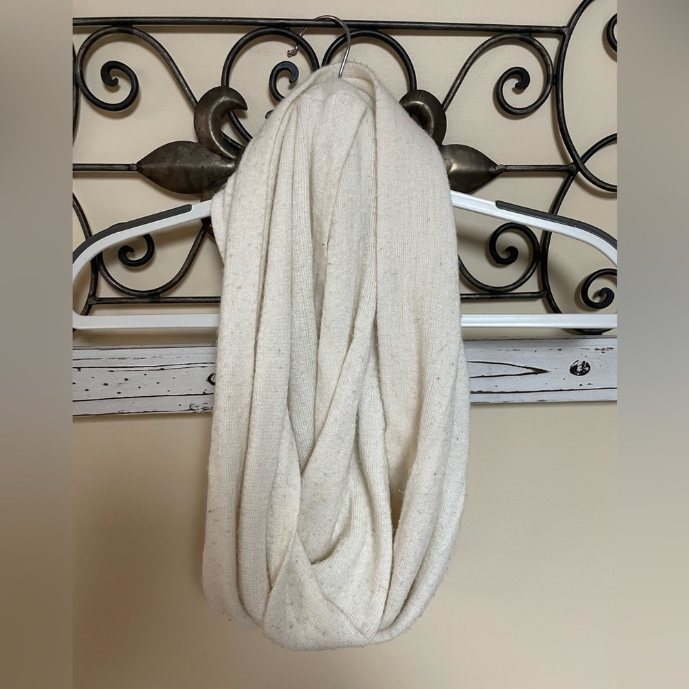 Cream Infinity Scarf